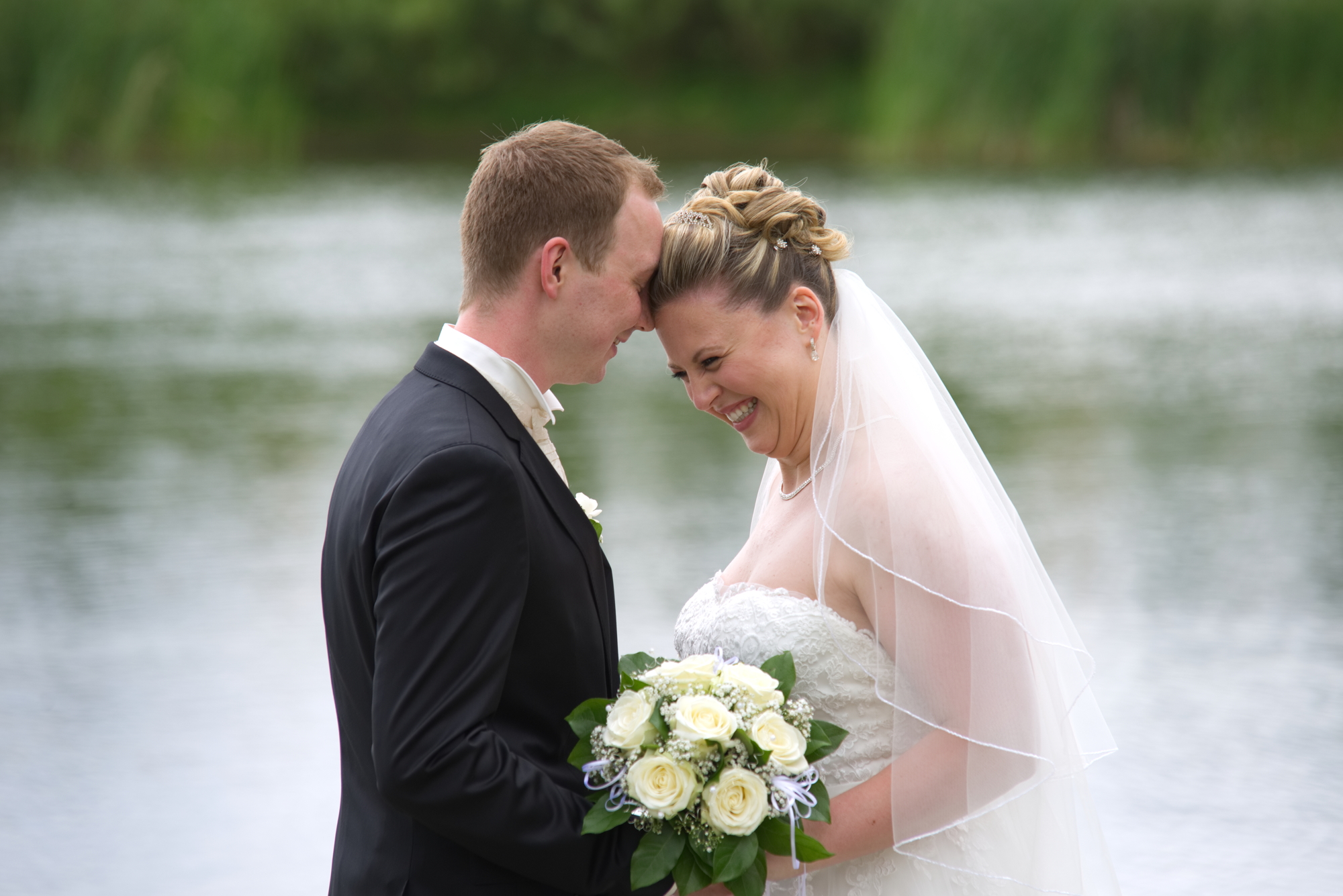 Hochzeitsfotograf in Kronberg - Brautpaar Portrait Fotoshooting