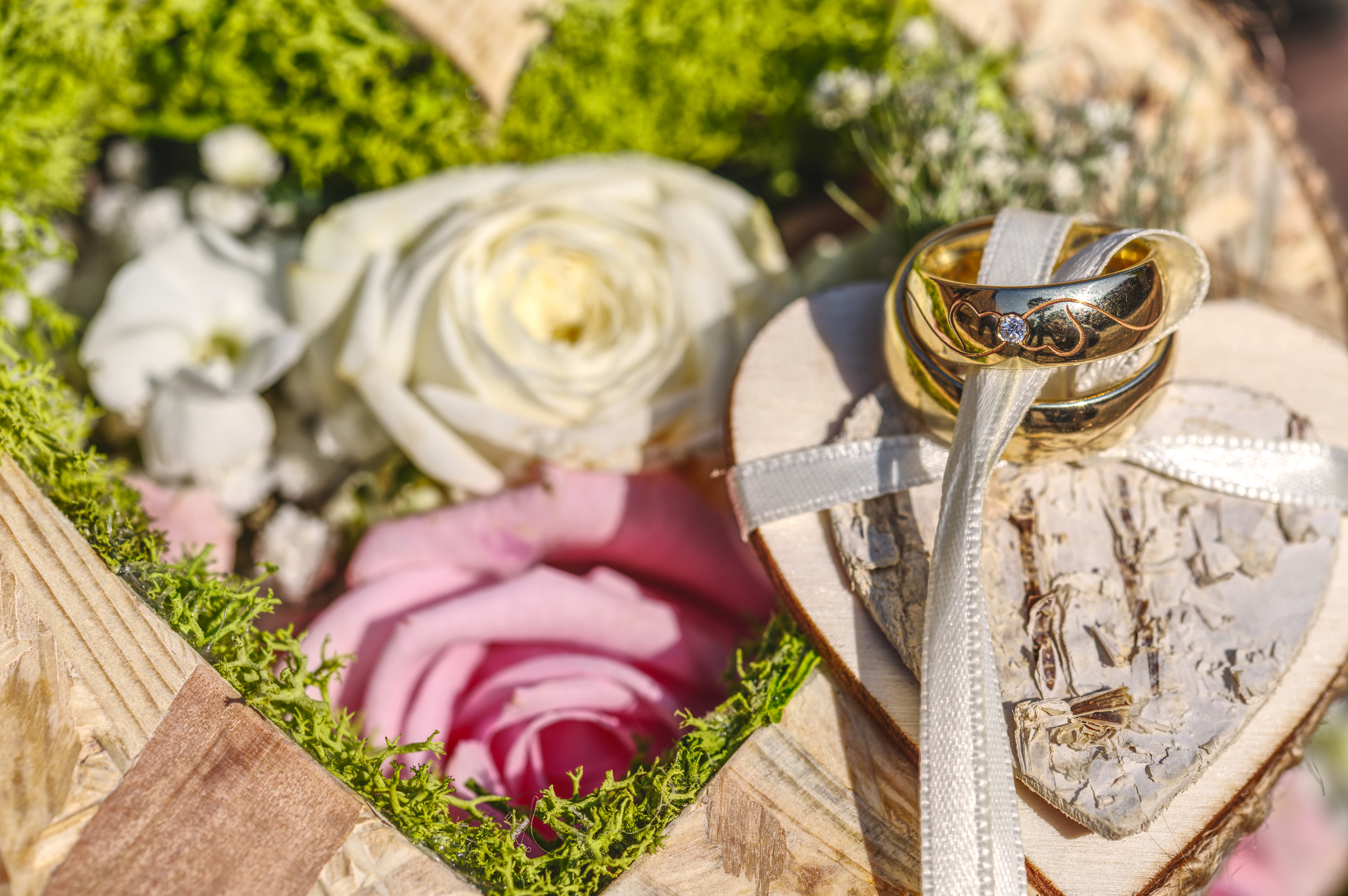 Fotograf Hochzeit in Rhein-Main und Taunus - Ringbilder während der Trauungsfeier in Kronberg